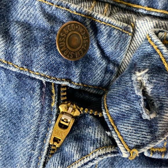 VTG Levi's 517 Orange Tab Jeans - Picture 9 of 11